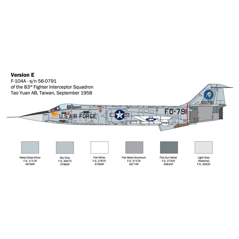 Italeri 2515S F-104 A/C Starfighter